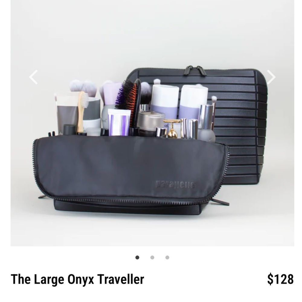 COPY - Parallelle The traveler onyx large Zipper Pouch Travel
Organizer Cosmeti…